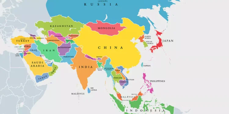 Los países más pequeños de Asia