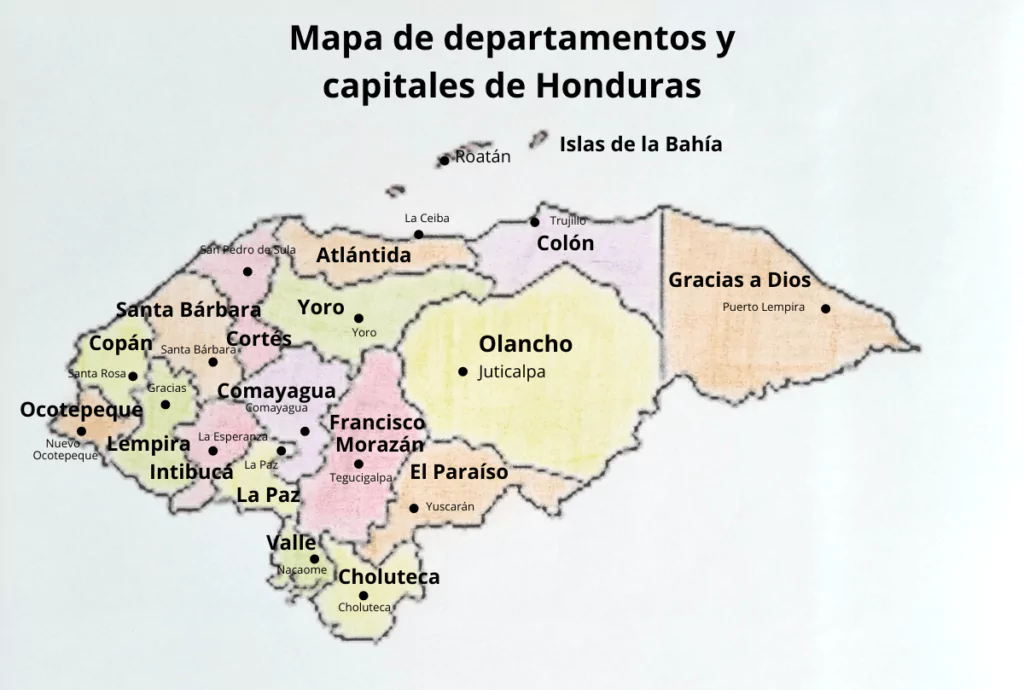 Mapa de Honduras