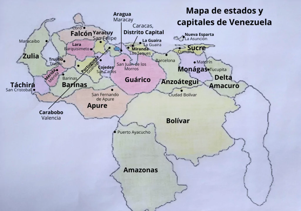 Mapa de Venezuela