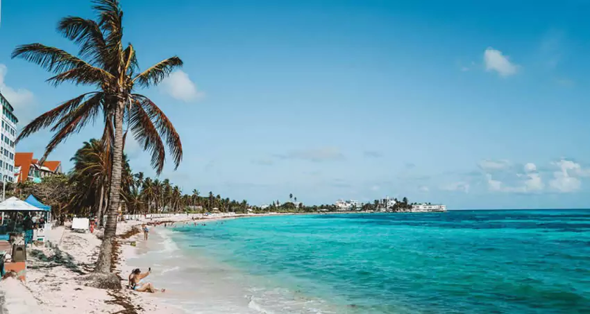 Playa principal de San Andrés