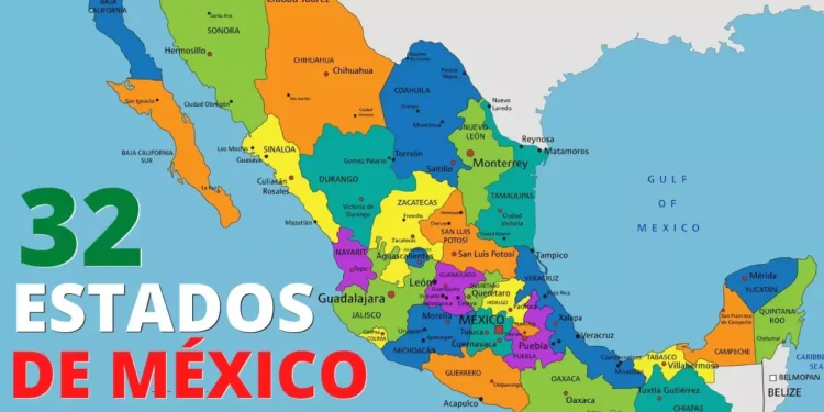 Lista completa de los estados de México y sus capitales