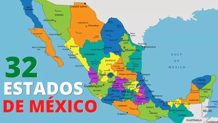 Lista completa de los estados de México y sus capitales