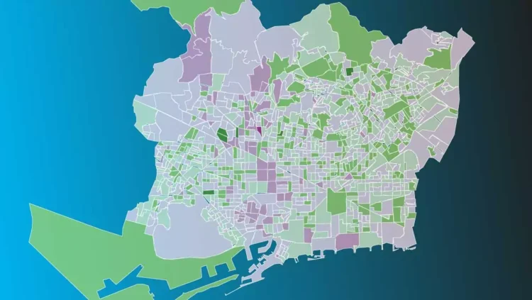 Los distritos de Barcelona son estos