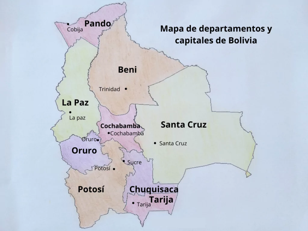 Mapa de Bolivia