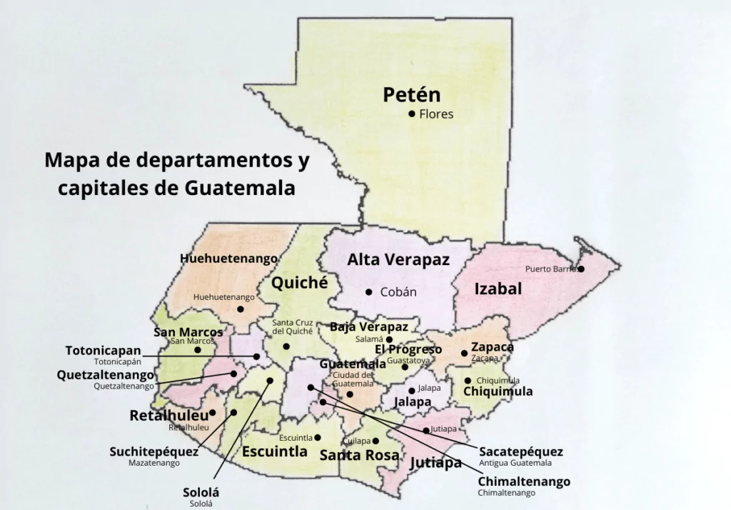 Mapa de Guatemala