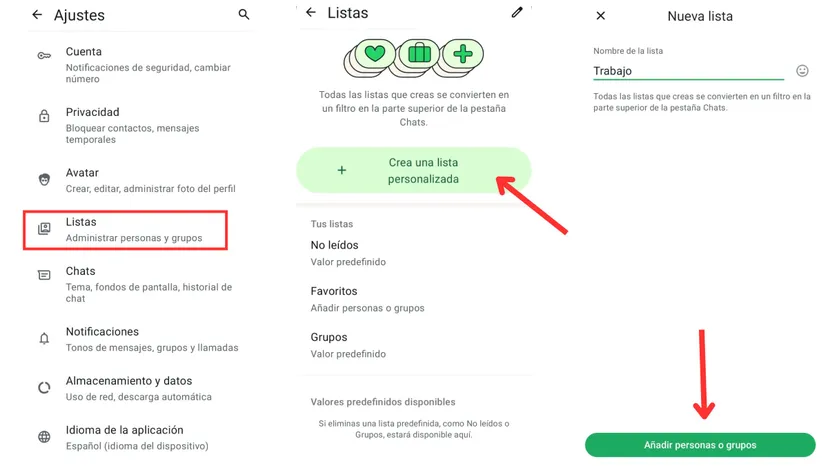 ¿Cómo utilizar la función listas de WhatsApp?