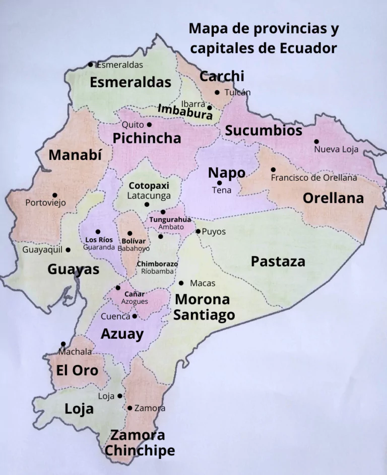 Mapa de Ecuador