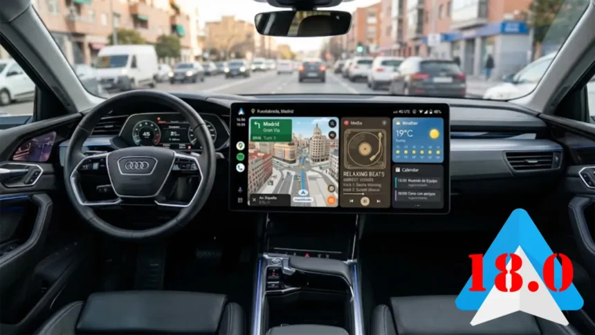 Android Auto 18.0 ya está disponible para todos: anticipa el mayor rediseño desde Coolwalk