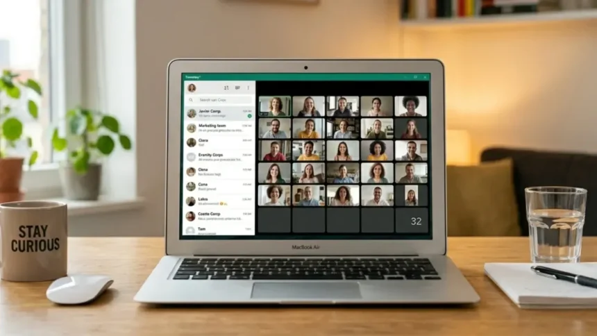 Ya puedes hacer llamadas y videollamadas grupales sin tocar el móvil con WhatsApp Web