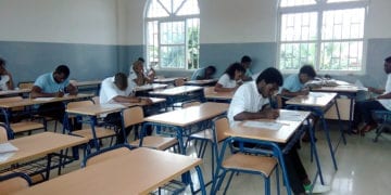 Estudiantes durante la selectividad. Foto de archivo