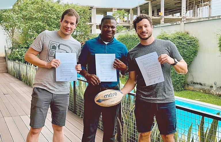 Sanrafaelino busca crear el primer club de rugby de Guinea Ecuatorial