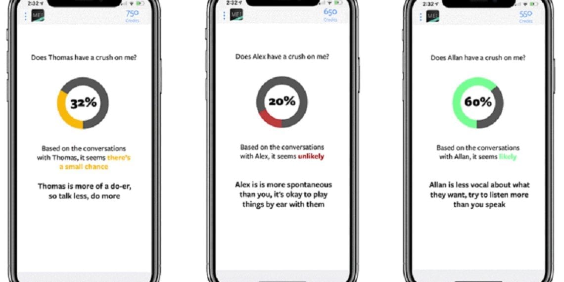 La app que analiza las conversaciones de Whatsapp para saber si esa relación amistosa en realidad es romántica