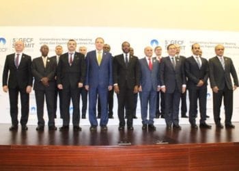 El Ministro de Minas e Hidrocarburos de Guinea Ecuatorial, Gabriel Mbaga Obiang Lima, preside la reunión extraordinaria de ministros de los países de la GECF.