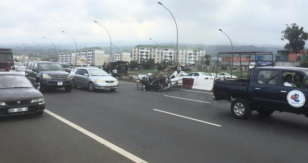 Un accidente de tráfico en la autovía Malabo deja dos heridos.
