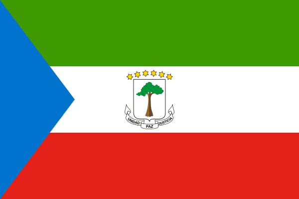 La bandera de Guinea Ecuatorial fue adoptada al proclamarse la independencia el 12 de octubre de 1968