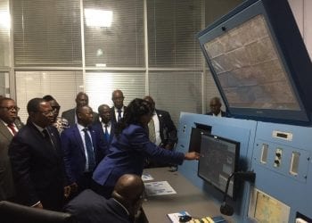 Acto de lanzamiento oficial del sistema de visualización del tráfico aéreo por Satélite en Congo brazzaville