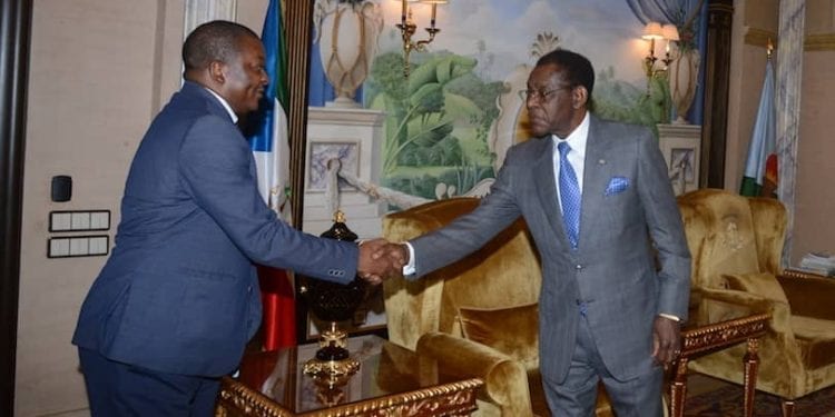 El Presidente de la República concede audiencia al nuevo líder del Partido Acción Popular de Guinea Ecuatorial