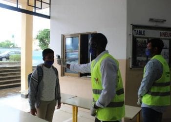 École Française reinicia sus actividades académicas con un blindaje dispositivo de seguridad anti-covid