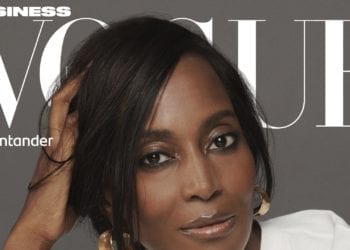 Bisila Bokoko - en la portada de la nueva edición de Vogue Business By Santander