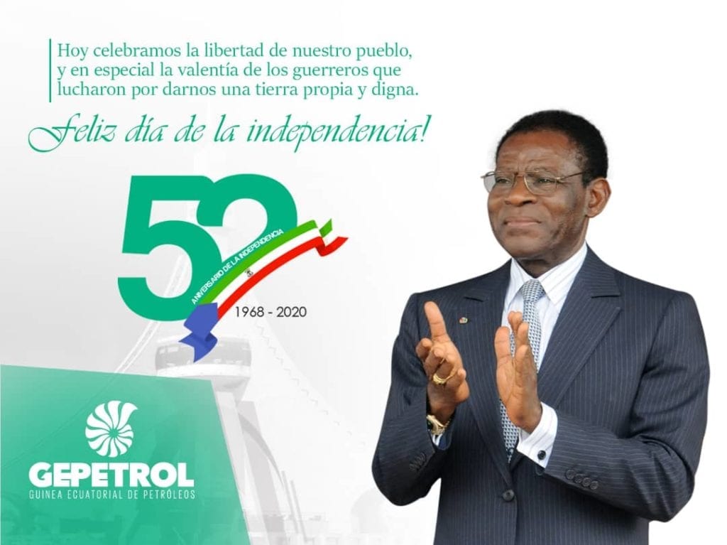 Mensaje de felicitación de Gepetrol por el día de la Independencia de Guinea Ecuatorial