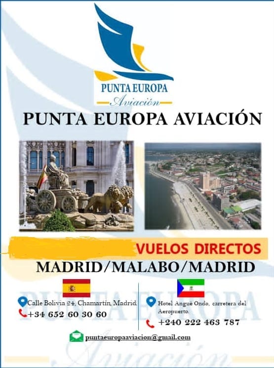 Familiar lineal tomar el pelo Punta Europa Aviación ya ofrece vuelos directos Malabo-Madrid