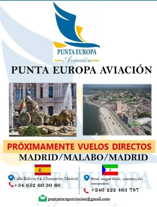 Punta Europa Aviación ya ofrece vuelos directos Malabo- Madrid
