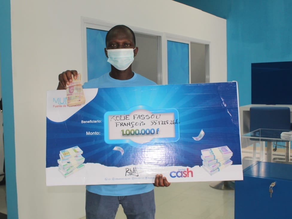 Kolie Fassou Francois gana 1.000.000 FCFAS en el sorteo Muni Cash