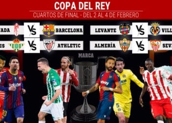 Cuartos de Copa del Rey: dos derbis y el gordo cae en Granada