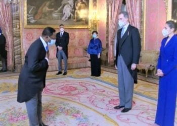 El Embajador de Guinea Ecuatorial asiste a la recepción anual de los Reyes de España