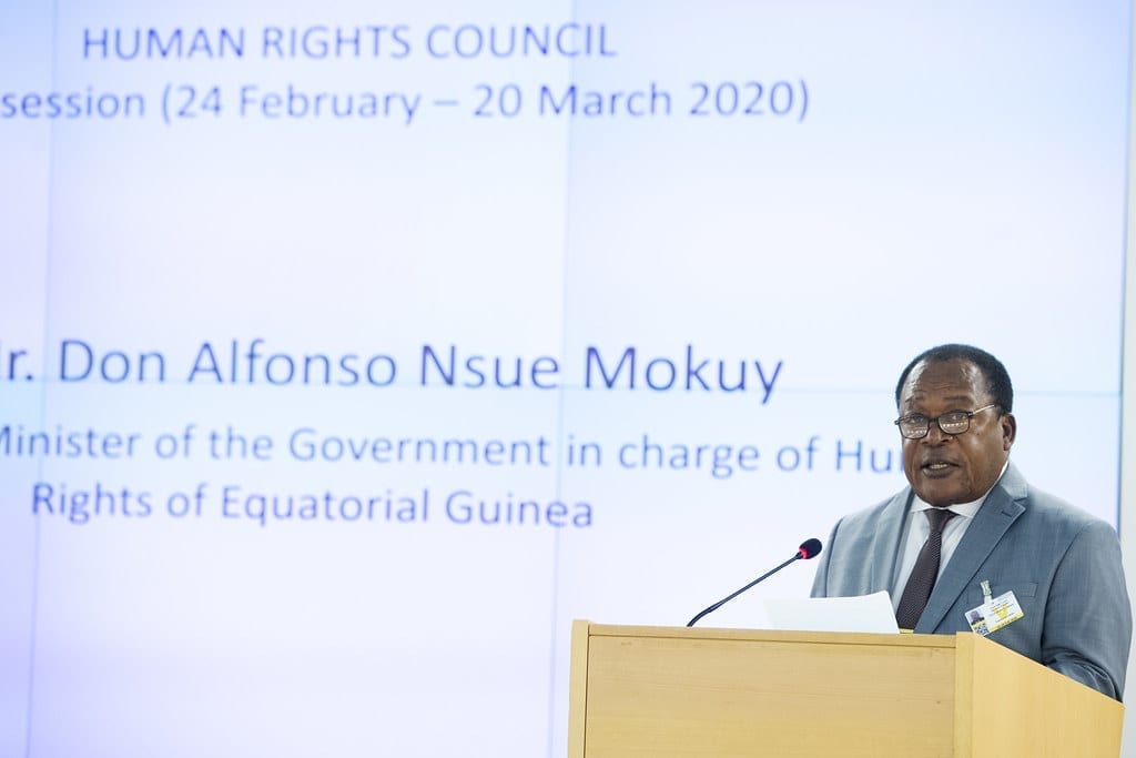Alfonso Nsue Mokuy rinde cuentas en el 46 Periodo de Sesiones del Consejo de Derechos Humanos