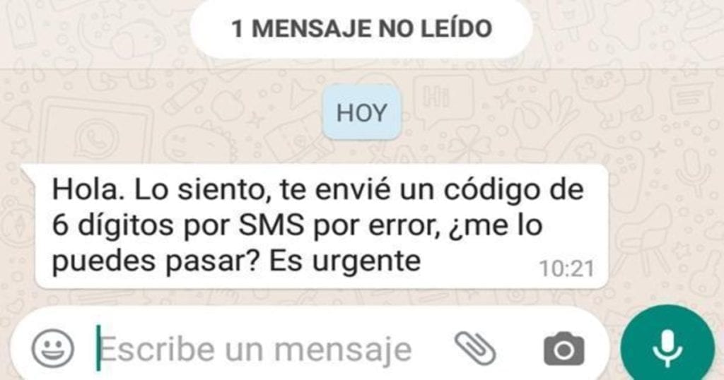 Estafa en WhatsApp: cuidado si un contacto te manda un código de seis números