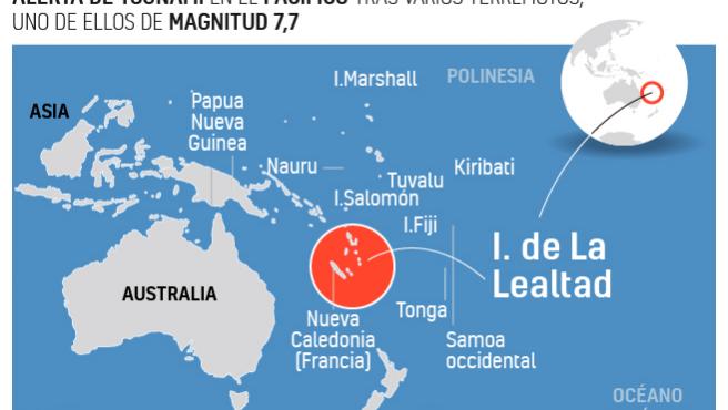 Nueva Zelanda ordena a su población huir de la costa tras confirmase un tsunami con el seísmo de magnitud 7,5 en el Pacífico
