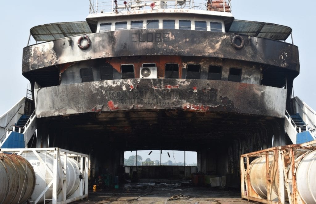 El incendio del barco “Elobey 12” pudo haber sido por un cortocircuito