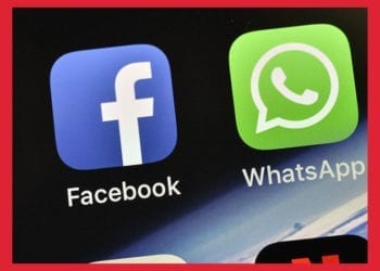 The icons of Facebook and WhatsApp.