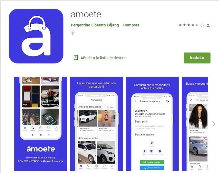 Amoete.com, la nueva aplicación de compras y ventas desde Guinea Ecuatorial