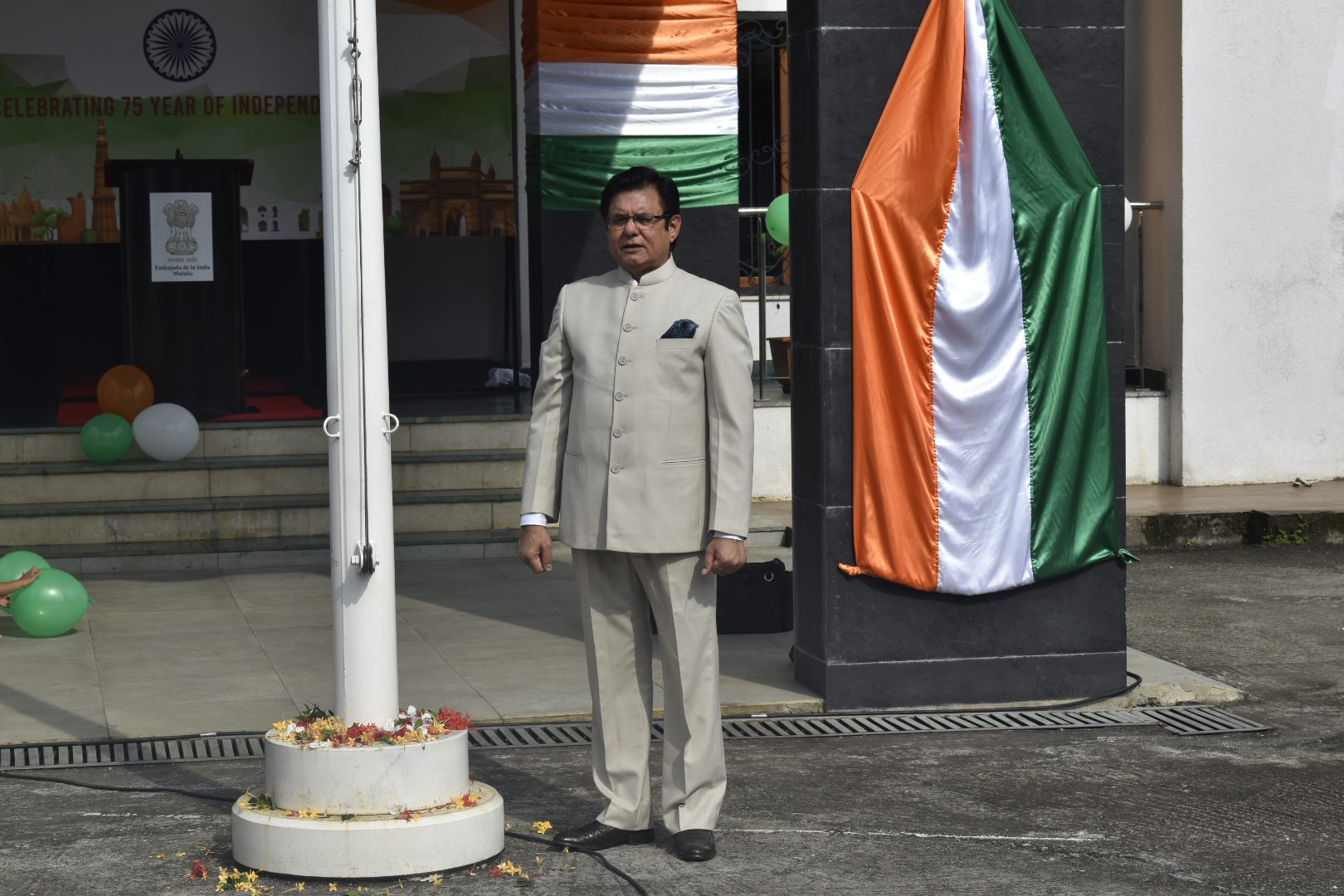 La embajada de la India celebra el 75° aniversario de la independencia de su país