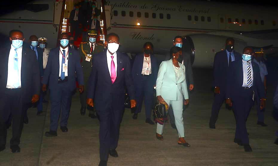 Obiang Nguema Mbasogo regresa a Malabo tras asistir a la Cumbre de la CEEAC en Brazzaville
