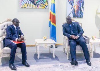 A la izquierda, Teodoro Nguema Obiang Mangue, vicepresidente de la República y Félix-Antoine Tsisekedi, presidente de la República Democrática del Congo/ Foto: Gabinete de prensa e imagen de la vicepresidencia.