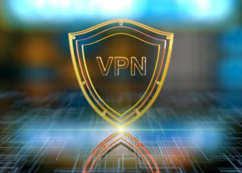 Conceptual image representing digital software VPN computing technology