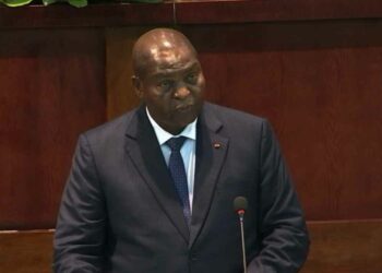 Faustin Archange Touadera, Presidente en ejercicio de la CEMAC durante la sesión parlamentaria en Malabo el 24/10/2023