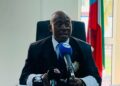Simón Ngomo Mibuy, ministro de Justicia. Foto de archivo