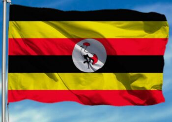 Bandera de Uganda. Fuente: Amaga