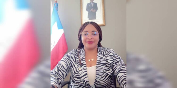 Fabiola Angono Miko, primera secretaria de la Embajada de Guinea Ecuatorial en Venezuela