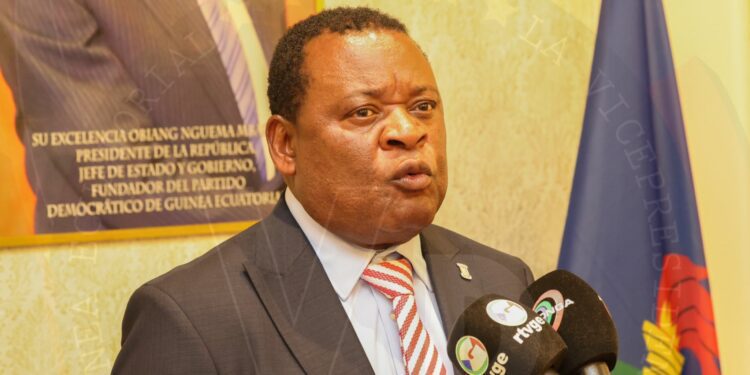 Venancio Tomás Ndong, presidente en funciones de la FEGUIFUT. Imagen: prensa vicepress.